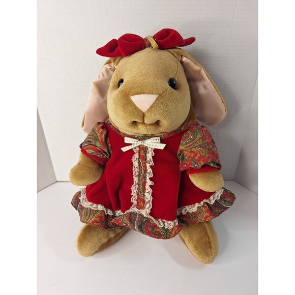 EUC Vintage 1985 Velveteen Rabbit Plush 13" Bunny Rabbit Floppy Ears Toys R Us - Picture 1 of 11